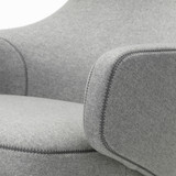 Vitra Grand Repos Lounge Chair in Fabric white sweep
