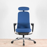 HAG SoFi 7300 Blue Upholstered Back Office Chair with Headrest | Re-Lived