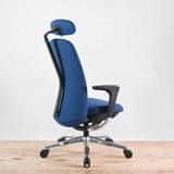 HAG SoFi 7300 Blue Upholstered Back Office Chair with Headrest | Re-Lived
