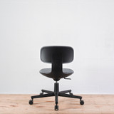 Vitra Rookie Blue Grey Melange Fabric with Deep Black Base & Frame - Re-Lived