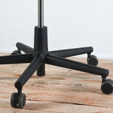 Vitra Rookie Blue Grey Melange Fabric with Deep Black Base & Frame - Re-Lived