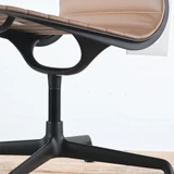 Vitra EA 101 Chair Brown Leather with Deep Black Frame and Base - Re-Lived