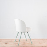 Vitra Mikado Side Chair Sand Leather with Mint Legs - Re-Lived