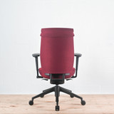 Vitra ID Cloud Dark Red Fabric with Arms Office Chair - Re-Lived