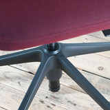 Vitra ID Cloud Dark Red Fabric with Arms Office Chair - Re-Lived