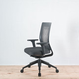 Vitra ID Air Black Frame and Back with Arms Office Chair - Re-Lived