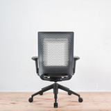 Vitra ID Air Black Frame and Back with Arms Office Chair - Re-Lived