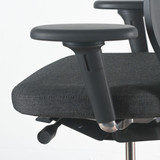 Vitra ID Air Black Frame and Back with Arms Office Chair - Re-Lived