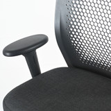 Vitra ID Air Black Frame and Back with Arms Office Chair - Re-Lived