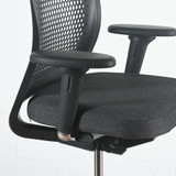 Vitra ID Air Black Frame and Back with Arms Office Chair - Re-Lived