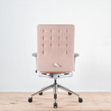 Vitra ID Trim Cognac / Ivory Fabric with Fully Adjustable Arms Office Chair - Re-Lived