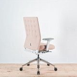 Vitra ID Trim Cognac / Ivory Fabric with Fully Adjustable Arms Office Chair - Re-Lived