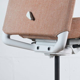 Vitra ID Trim Cognac / Ivory Fabric with Fully Adjustable Arms Office Chair - Re-Lived