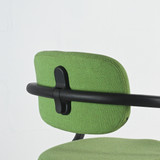 Vitra Allstar Office Chair in Green Grass / Forest Hopsak Fabric with Deep Black Base & Frame - Re-Lived
