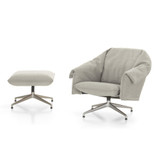 Vitra Bascule Low Back Lounge Chair with Ottoman