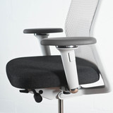 Vitra ID Mesh Soft Grey Frame and Back with Arms Office Chair - Re-Lived