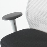 Vitra ID Mesh Soft Grey Frame and Back with Arms Office Chair - Re-Lived