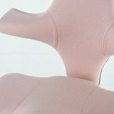 HAG Capisco 8106 Office Chair - Light Blush Fabric with White Base | Re-Lived