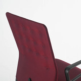Vitra ID Trim Reflect Red Fabric with Ring Arms Office Chair - Re-Live