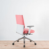Vitra ID Soft Pink Fabric with Height Adjustable Arms Office Chair - Re-Lived