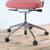 Vitra ID Soft Pink Fabric with Height Adjustable Arms Office Chair - Re-Lived