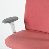 Vitra ID Soft Pink Fabric with Height Adjustable Arms Office Chair - Re-Lived