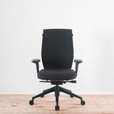 Vitra ID Cloud Black Fabric with Arms Office Chair - Re-Lived