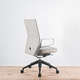 Vitra AC4 Clay Leather with Ring Arms Office Chair - Re-Lived