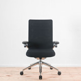 Vitra AC4 Black Plano Fabric with Fully Adjustable Arms Office Chair - Re-Lived