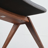 NaughtOne Viv Lounge Chair, Walnut Frame with Maharam Quill Upholstery | Re-Lived