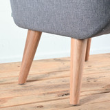 NaughtOne Hush Low Lounge Chair, Oak Legs with Maharam Metaphor Crossroad Upholstery | Re-Lived