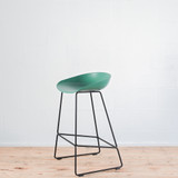 HAY AAS 38 Stool, Teal Green Seat with Black Base | Re-Lived