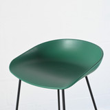 HAY AAS 38 Stool, Teal Green Seat with Black Base | Re-Lived