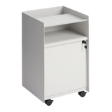 Muuto Folded Mobile Storage Trolley in grey with lockable drawer