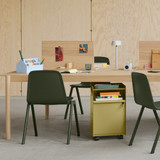 Muuto Folded Mobile Storage Trolley next to a desk