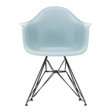 Vitra Eames DAR Plastic Armchair in Ice Grey against a white background