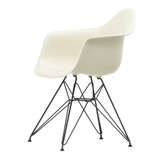 Vitra Eames DAR Plastic Armchair in Pebble against a white background