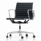 Vitra Eames Aluminium Group EA 117 / EA 118 Chair in leather