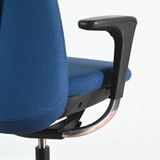 Flokk HAG SoFi Chair blue upholstered back