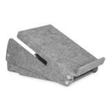 Bakker Ekhuizen Ergo-Top 320 Circular Laptop Stand in Grey against a white background