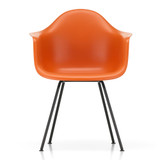 Vitra Eames DAX Plastic Armchair rusty orange white sweep