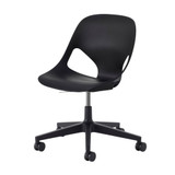 Herman Miller Zeph Multipurpose Chair black no upholstery white sweep