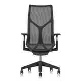 Herman Miller Cosm High Back Chair in Graphite against a white background