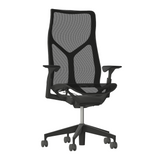 Herman Miller Cosm High Back Chair in Graphite against a white background