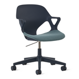 Herman Miller Zeph Multipurpose Chair with Upholstered Seat with white background