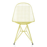 Vitra Eames DKR Wire Chair in Citron against a white background