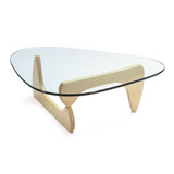 Vitra Noguchi Coffee Table in Mapleagainst a white background
