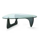 Vitra Noguchi Coffee Table in Black Ash against a white background