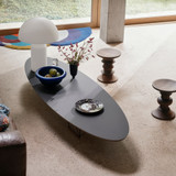 Vitra Eames Elliptical Table ETR in a living room