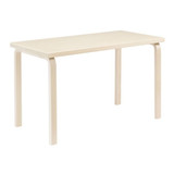 Artek Aalto Table Rectangular in Birch against a white background